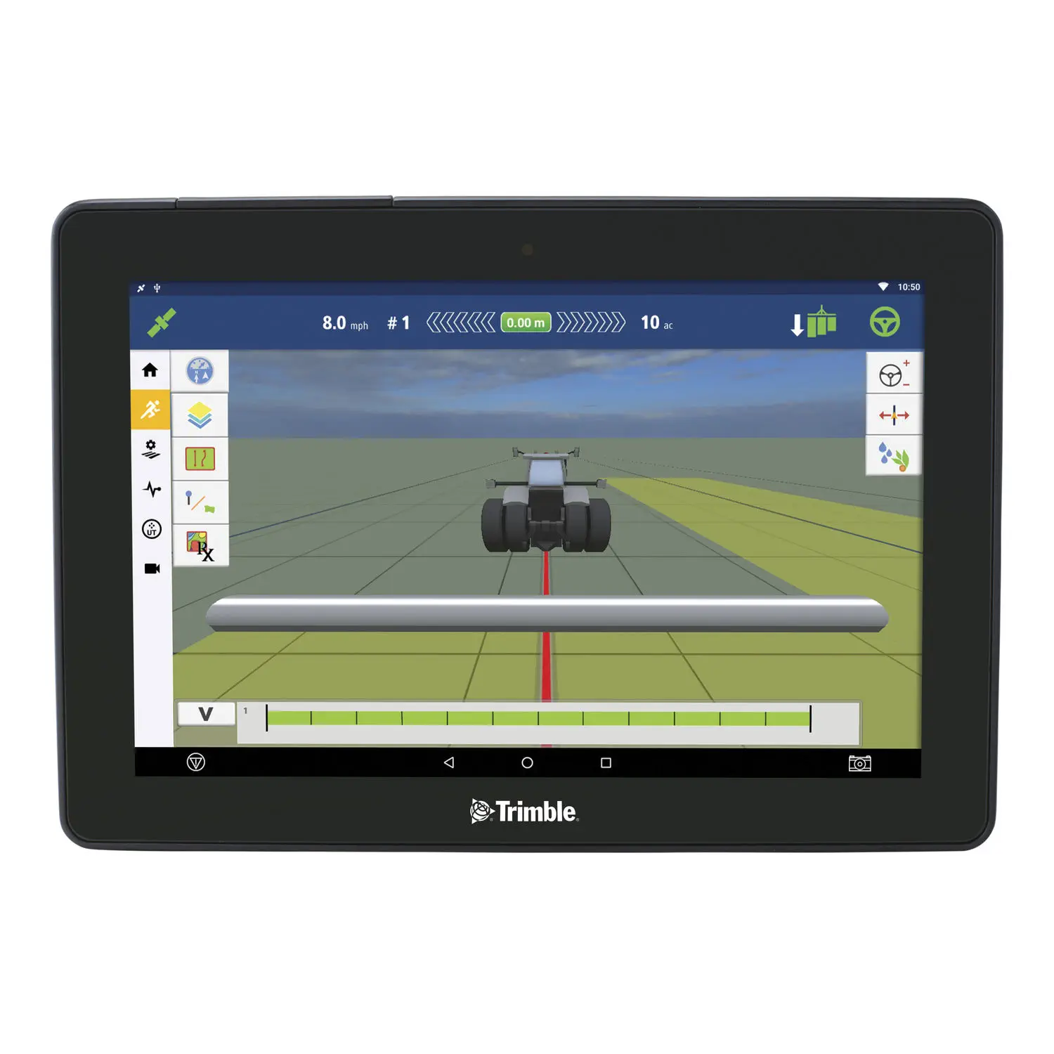 GPS - GFX-750™ - Trimble Agriculture - 車載式 / タッチパネル付き / トラクター用