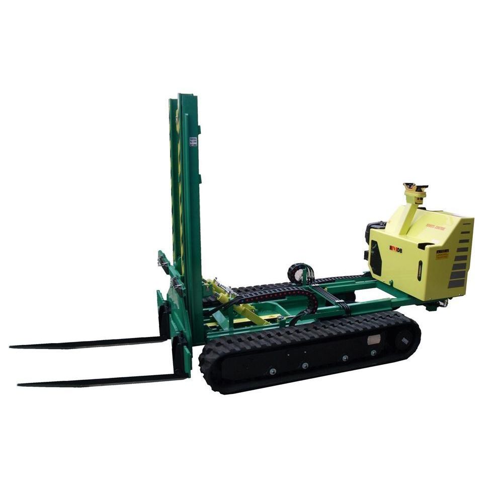 クローラー式フォークリフトバケット付き フォークリフト 除雪 バケット