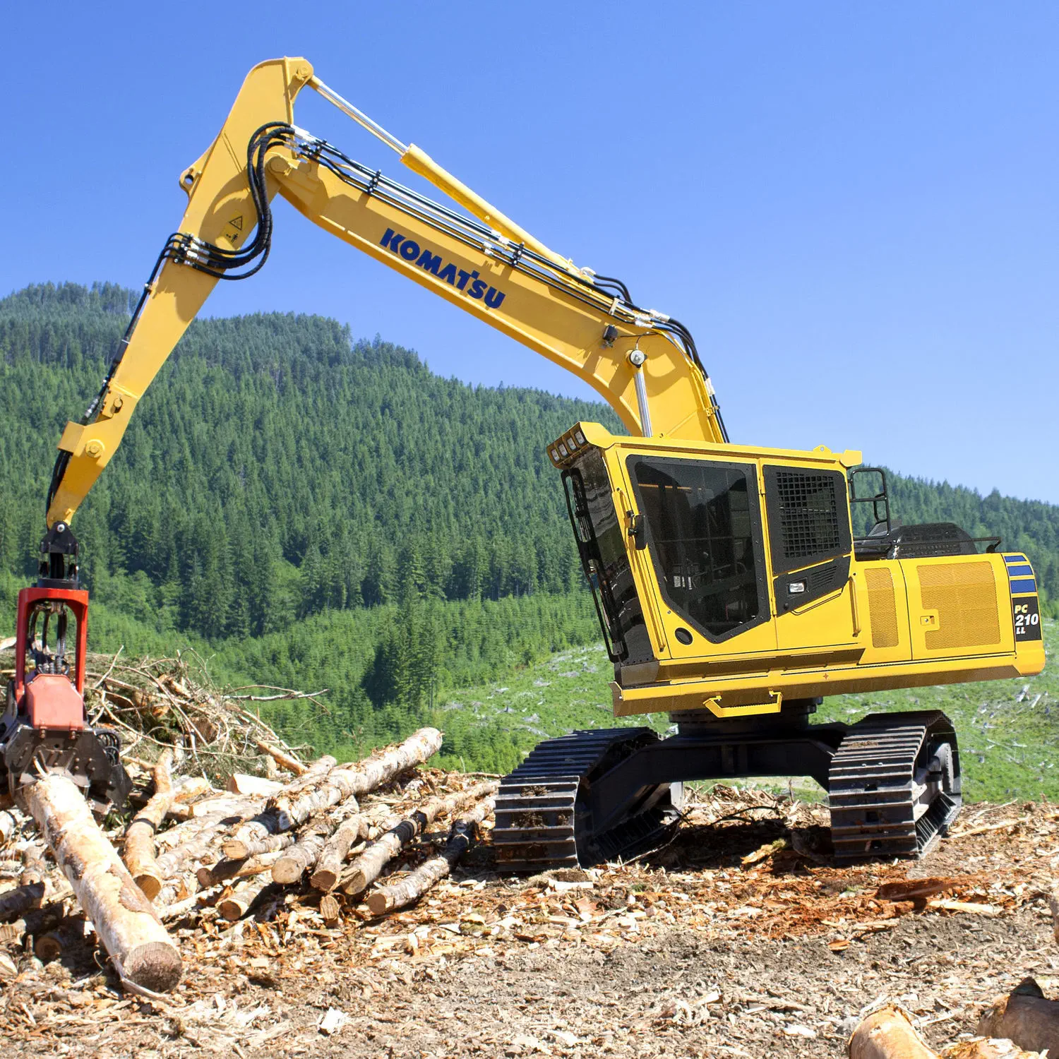 追跡フェラーバンチャー - PC210LL-10 - Komatsu Forest AB - 4x4