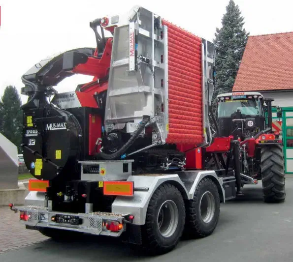 トラックへの取り付け可能ウッドチッパー - 12 Z - MUSMAX - PTO