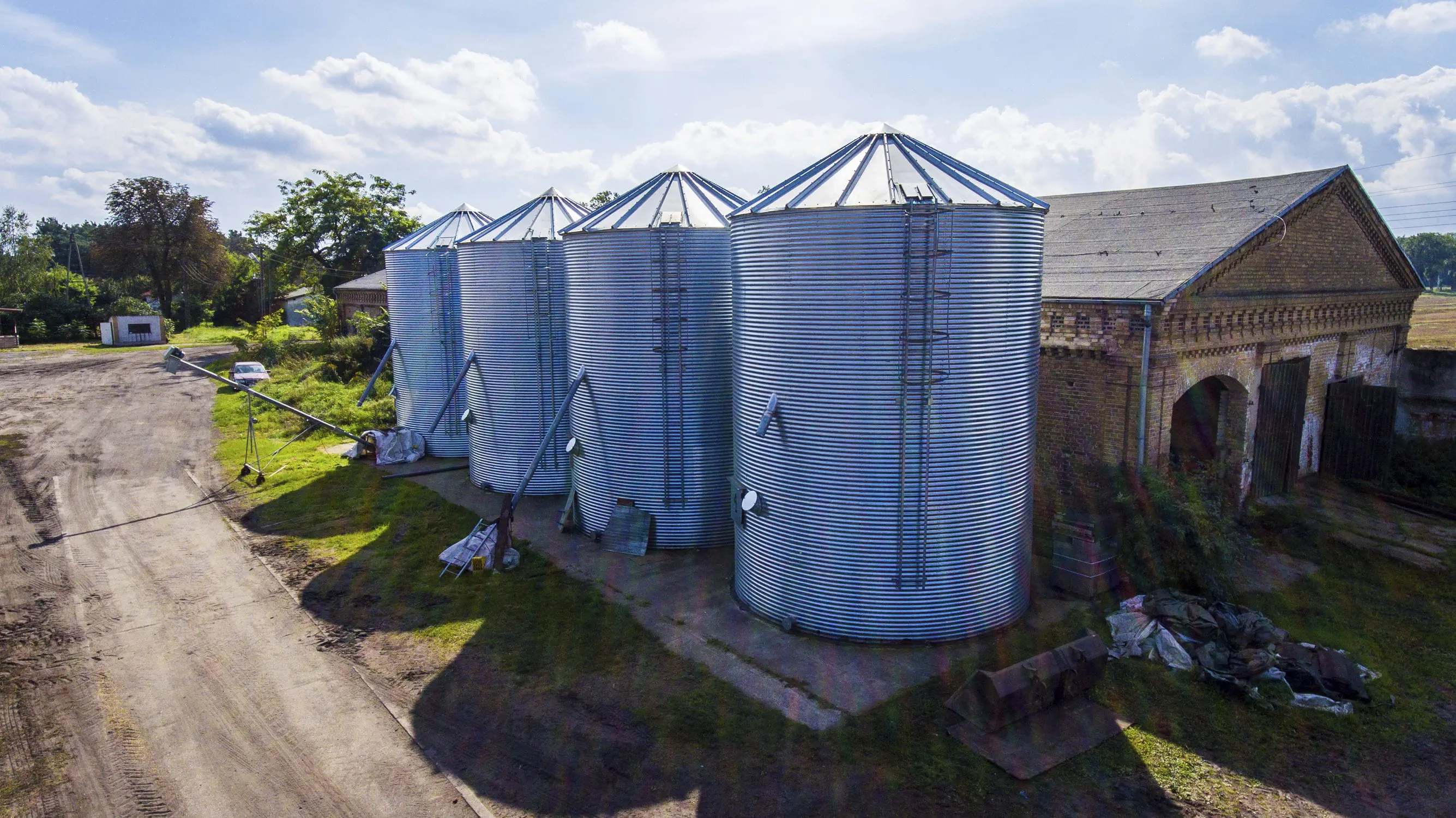 穀物用サイロ Grain Silo Silowave スチール製 亜鉛めっき鋼 円形