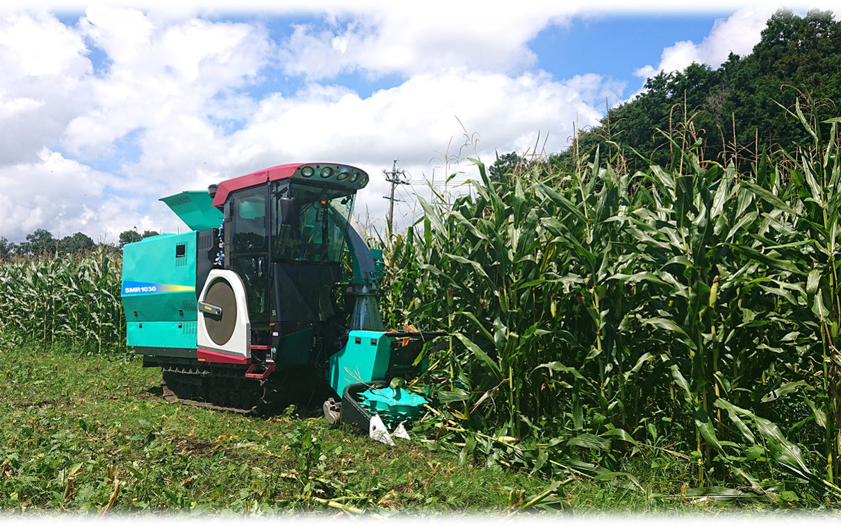 実働・野田産業 自走式ハーベスタ・クボタ春風・日の本1輪1条