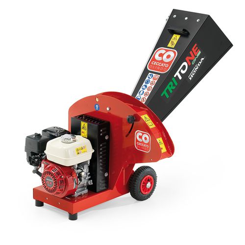 ガソリンエンジン チッパー 赤 木材 粉砕機 業務用