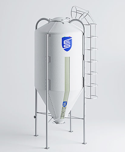 動物飼料用サイロ - EXV series - EUROSILOS SIRP s.r.l. - ガラス繊維 / 円錐底 / UV耐性
