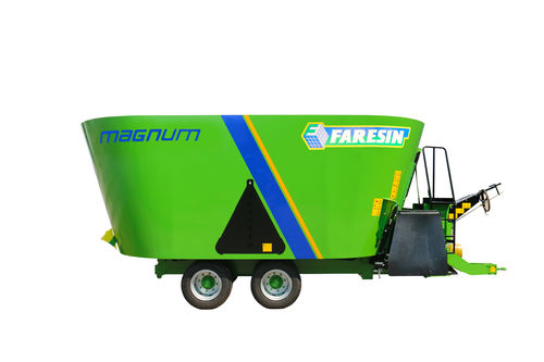縦型ミキサーワゴン - MAGNUM DOUBLE1200 - FARESIN INDUSTRIES S.p.A. - 牽引式 / 前面除荷式 / 2本オーガー