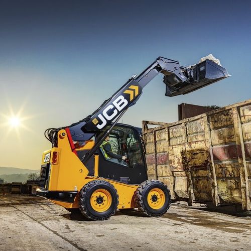 タイヤ式ローダー - 3TS-8W - JCB - 伸縮自在 / キャビン付 / 縦型