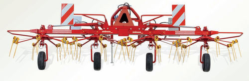 車載型テッダー - T-OD series - Minos Agricultural Machinery - 折りたたみ式 / 油圧調整付