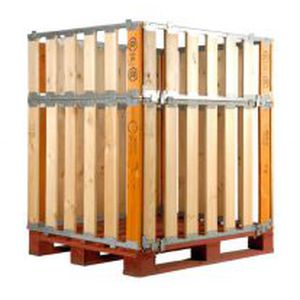木製コンテナー - CRT Glass - Naus Kisten en Pallets B.V. POOLING PARTNERS - 金属製 / 換気付き