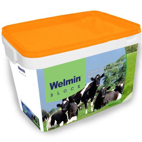 牛鉱塩 - Welmin Optimate Omega 3 Energy & Protein Block - AGRITECH - 微量金属入り / ビタミン入り / プロテイン性
