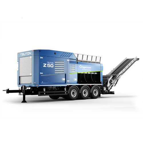 牽引式ウッドチッパー - TEUTON Z 50 - Eggersmann Recycling Technology - ディーゼルエンジン式