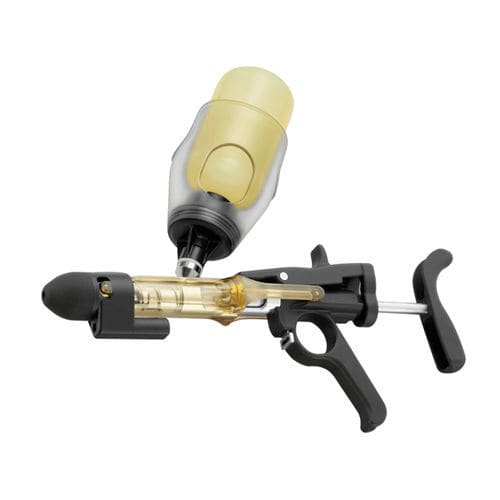 自動動物用注射器 - HSW SAFE-MATIC® 2 ML - Henke-Sass, Wolf GmbH - 金属製 / 自動 / 補充ボトル付き
