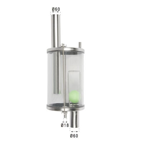 ガラス製ミルクレシーバー - 3677 - Melasty Milking Machines & Equipment