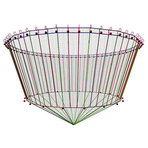 槽の分離用養殖用ネット - SEMI CONED - Hvalpsund Net a/s - ナイロン製 / Dyneema® 製 / 結び目無し
