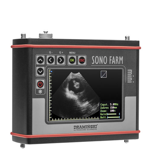 携帯型動物用超音波装置 - SonoFarm mini - DRAMINSKI S.A. - 牛 / 羊用 / バッテリー供給