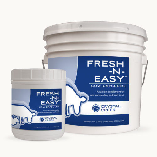 動物用飼料サプリメント - FRESH-N-EASY™ COW CAPSULES - Crystal Creek, Inc. - 牛用 / カルシウム / カプセル