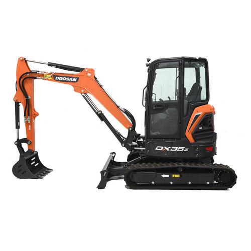 クローラー式掘削機 - DX35Z - DOOSAN INFRACORE CO. LTD - 油圧式 / 薄板付 / 小型