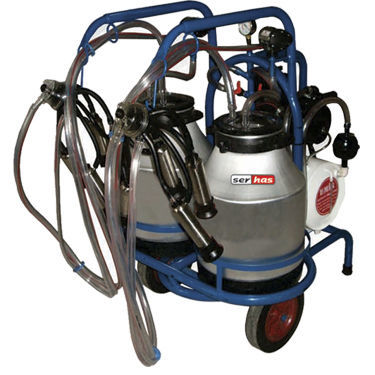 牛用搾乳器 - SERHAS TARIM ALETLERI IML.PAZ.SAN.TIC.LTD.STI - 電動モーター / 移動式