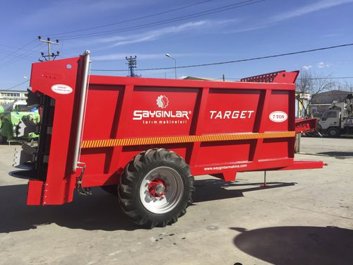 牽引式肥料散布機 - TARGET 10 - Sayginlar Agriculture Machinery Ltd. - 縦型スプレッダー / 1軸