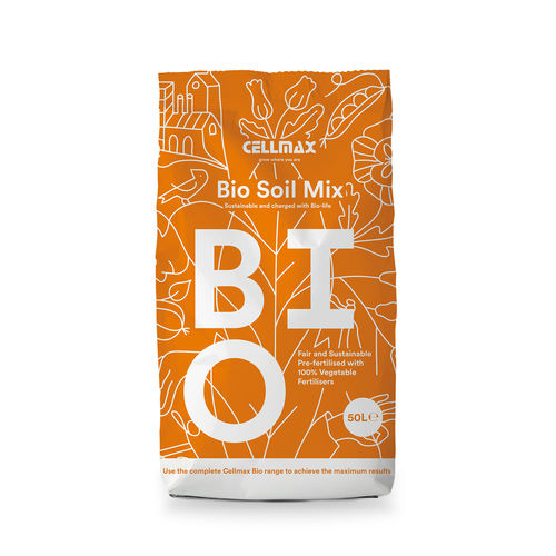 培養土植物育成培地 - Bio Soil Mix - cellmax - 袋入り / 有機農業 / 花用