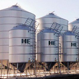 穀物用サイロ - 150 Series - hesilos - 金属製 / 円形 / 円錐底