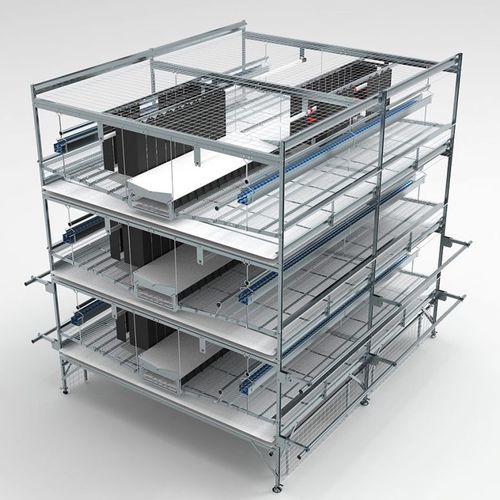 産卵鶏用育種用鳥の巣型システム - Volo Vita 2.0 - VALLI S.r.l - 多段 / 集卵ベルト / 自動制御付き