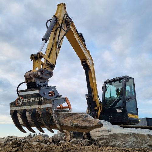 林業用グラップル - Scorpion S900 - MDE Machinery Ltd - 掘削機用 / 変化式 / ハンドリング用