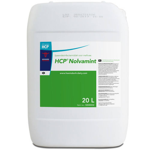 抗菌性乳頭洗浄液 - Nolvamint - heemskerk Dairy - 搾乳後