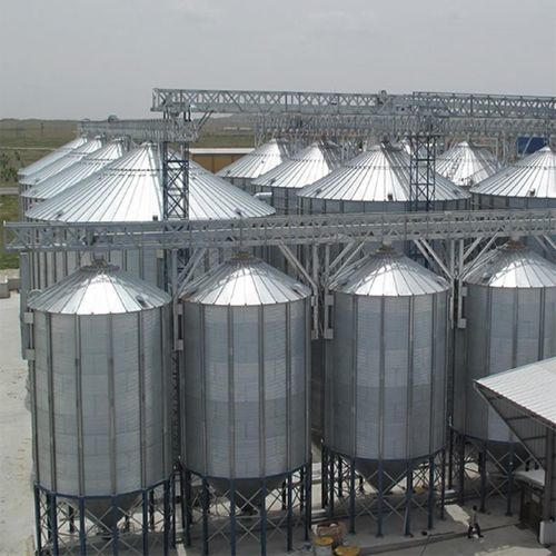 円錐底サイロ - YASAR MAKINE METAL SANAYI VE TICARET ANONIM SIRKETI - 穀物用 / 金属製