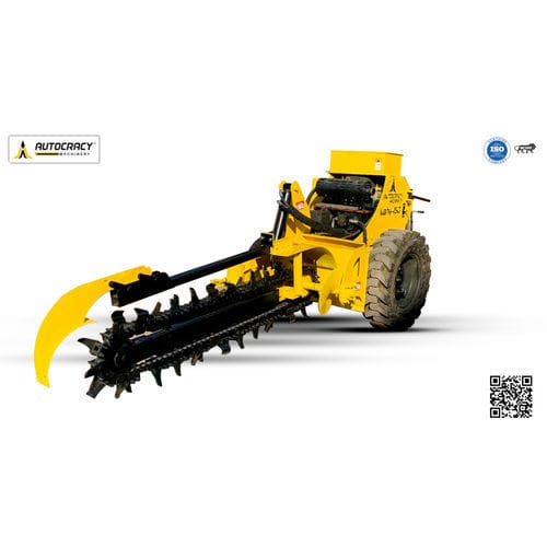 油圧式溝掘り機 - Self Propelled Hydraulic Trencher -  Vahy 150 - Autocracy Machinery Private Limited - 手押し型 / チェーン付き / 自走式