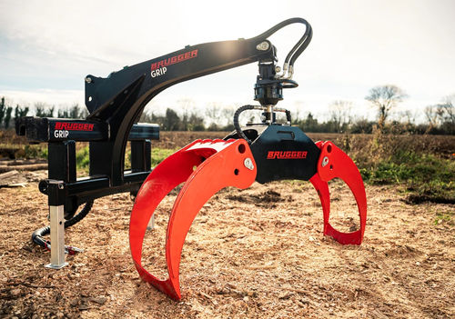 林業用グラップル - Grip 130 - BRUGGER MACHINERY SRL - フロントローダ用 / トラクター用 / 変化式