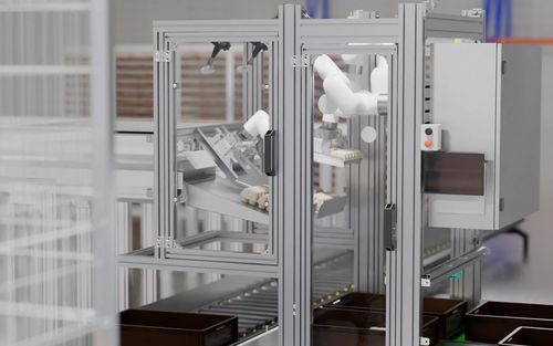 鶏卵箱用梱包機 - WM-1 - WITTY MACHINES - コンベア付き / ロボット式