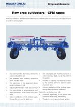 Row crop cultivators - CFM range - 1