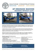 Drainage machines - 1