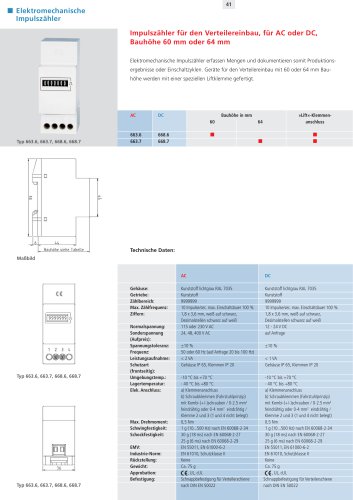 Elektromechanische Impulszähler