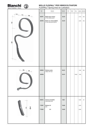 FLEXPALL® Spring tines for cultivators