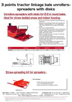 DEROULEUSES PAILLEUSES - UNROLLERS SPREADERS - 8