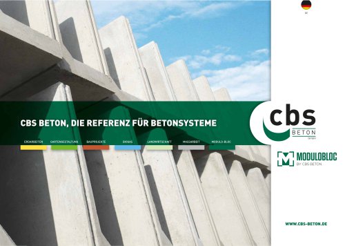 CBS BETON, DIE REFERENZ FÜR BETONSYSTEME