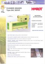 CLEANER GRADER Type EAC 503VP