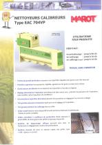 NETTOYEURS CALIBREURS Type EAC 704VP