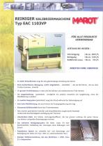 REINIGER KALIBRIERMASCHINE Typ EAC 1103VP