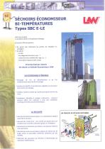 SECHOIRS ECONOMISEUR BI-TEMPÉRATURES Types SBC E-LE