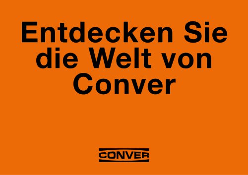 Entdecken Sie  die Welt von  Conver