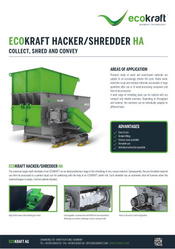 ECOKRAFT HACKER/SHREDDER HA