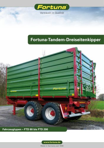 Fortuna-Tandem-Dreiseitenkipper