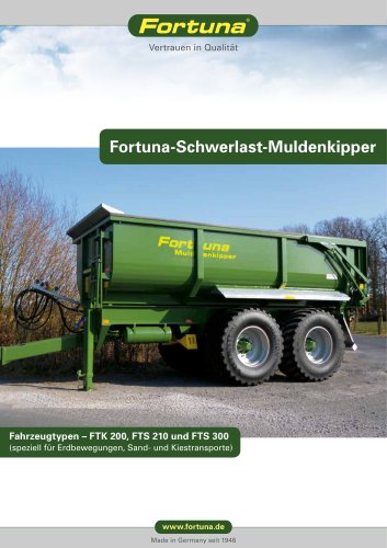 Tridem-Schwerlast-Muldenkipper