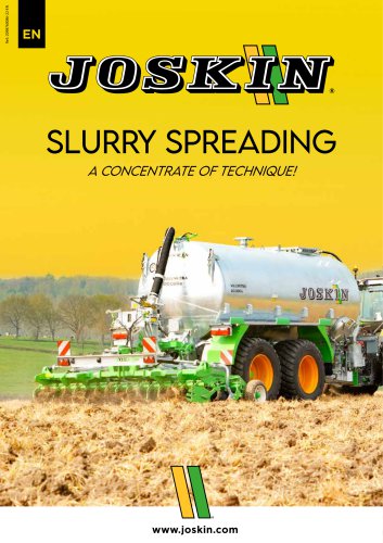 Slurry spreader range