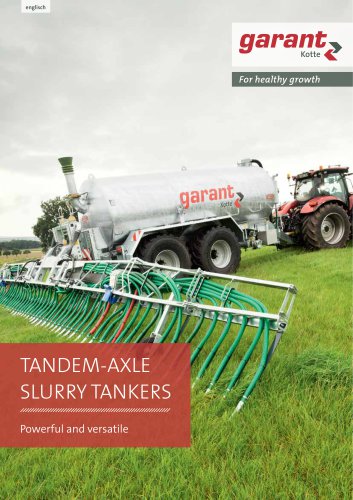 Tandem-axle slurry tankers