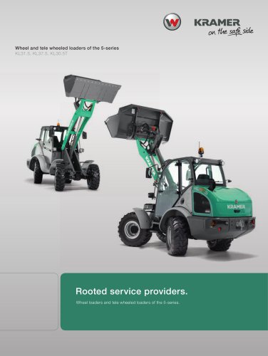 Wheel and tele wheeled loaders of the 5-series