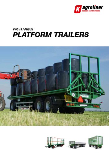 Platformtrailers PWO 18 / PWO 24