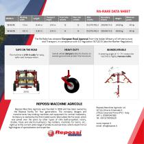 TWO DOUBLE STAR WHEEL RAKE - 6